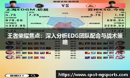 王者荣耀焦点:深入分析EDG团队配合与战术策略